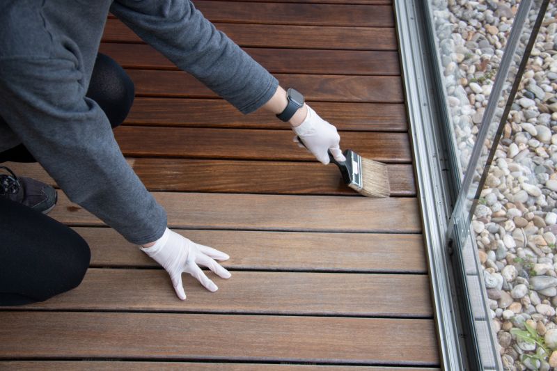 Deck Rail Staining in Waco, TX