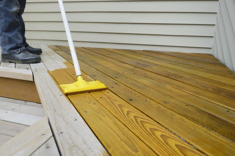 Deck Rail Staining in Waco, TX