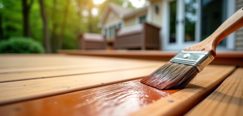 Deck Rail Staining in Waco, TX