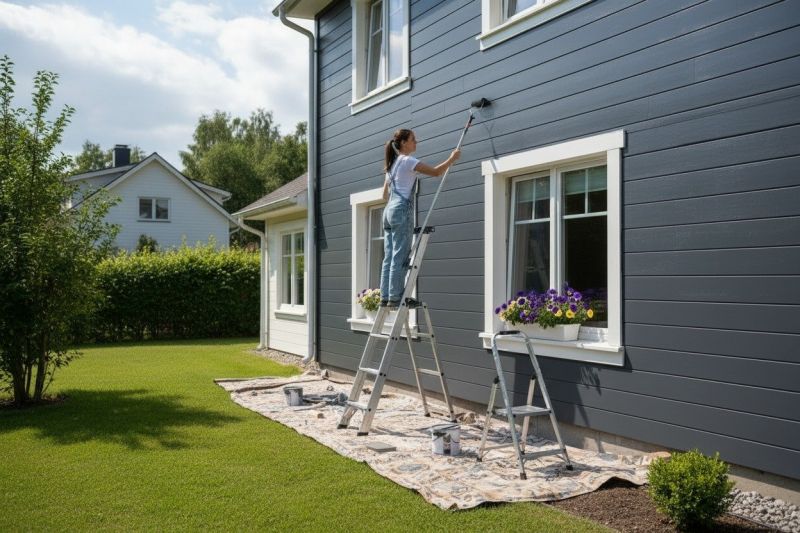 Exterior Staircase Painting in Fort Collins, CO