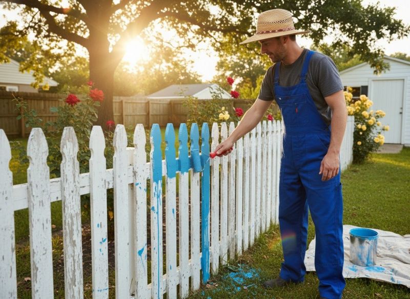 Residential Fence Painting in Waco, TX