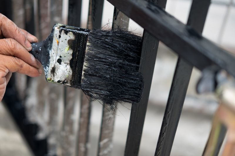 Steel Fence Painting in Waco, TX