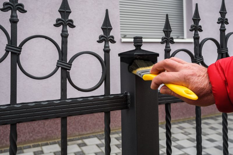 Wrought Iron Fence Painting in Waco, TX