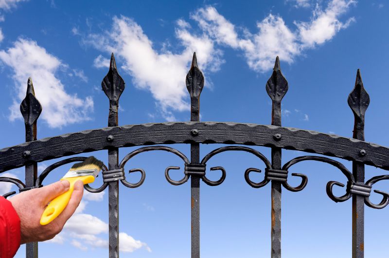 Wrought Iron Fence Painting in Waco, TX